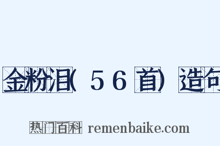 金粉泪(56首)造句是什么意思的图片